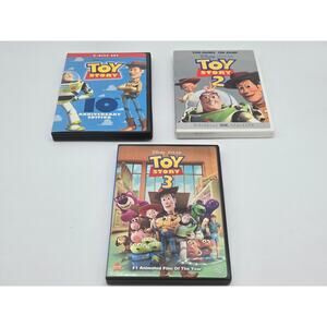 Toy Story 2-Disc Set + Toy Story 2 + Toy Story 3 Disney Pixar DVD Bundle